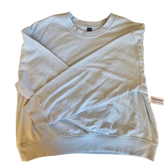 Old Navy Women's Sky Blue Sweatshirt Size Large - Picture 2 of 4